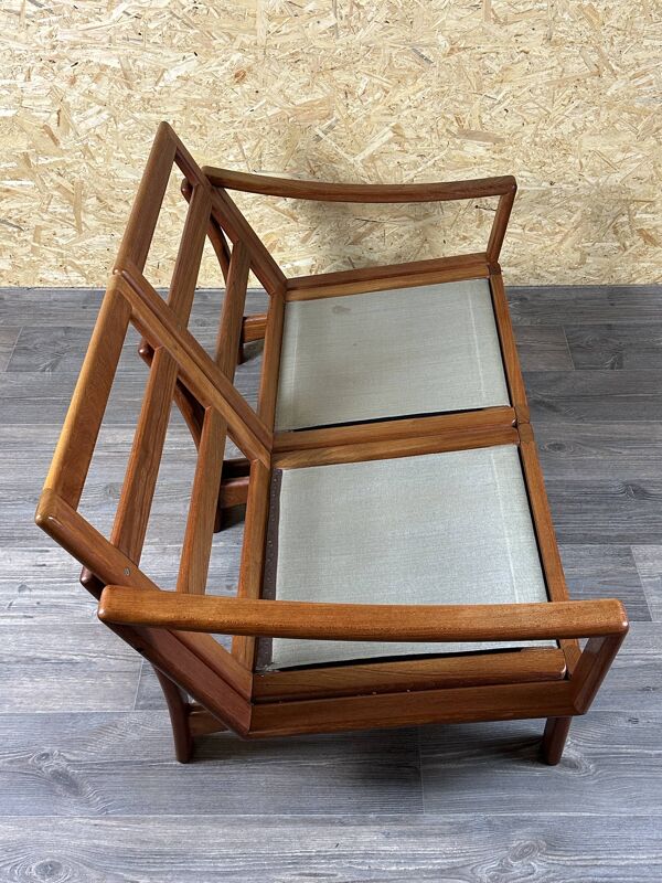 1960s/70s Teak 2-seater sofa by Glostrup Møbelfabrik Denmark Design