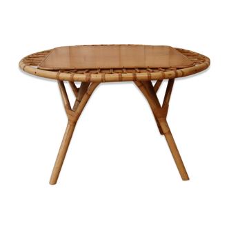 Rattan coffee table