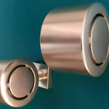 Pair of vintage swivel wall lamps, chrome, 1970