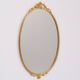 Brass Classic medallion shaped wall Mirror 1970s