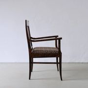 Biedermeier satin birch armchairs | Sweden | set of 2