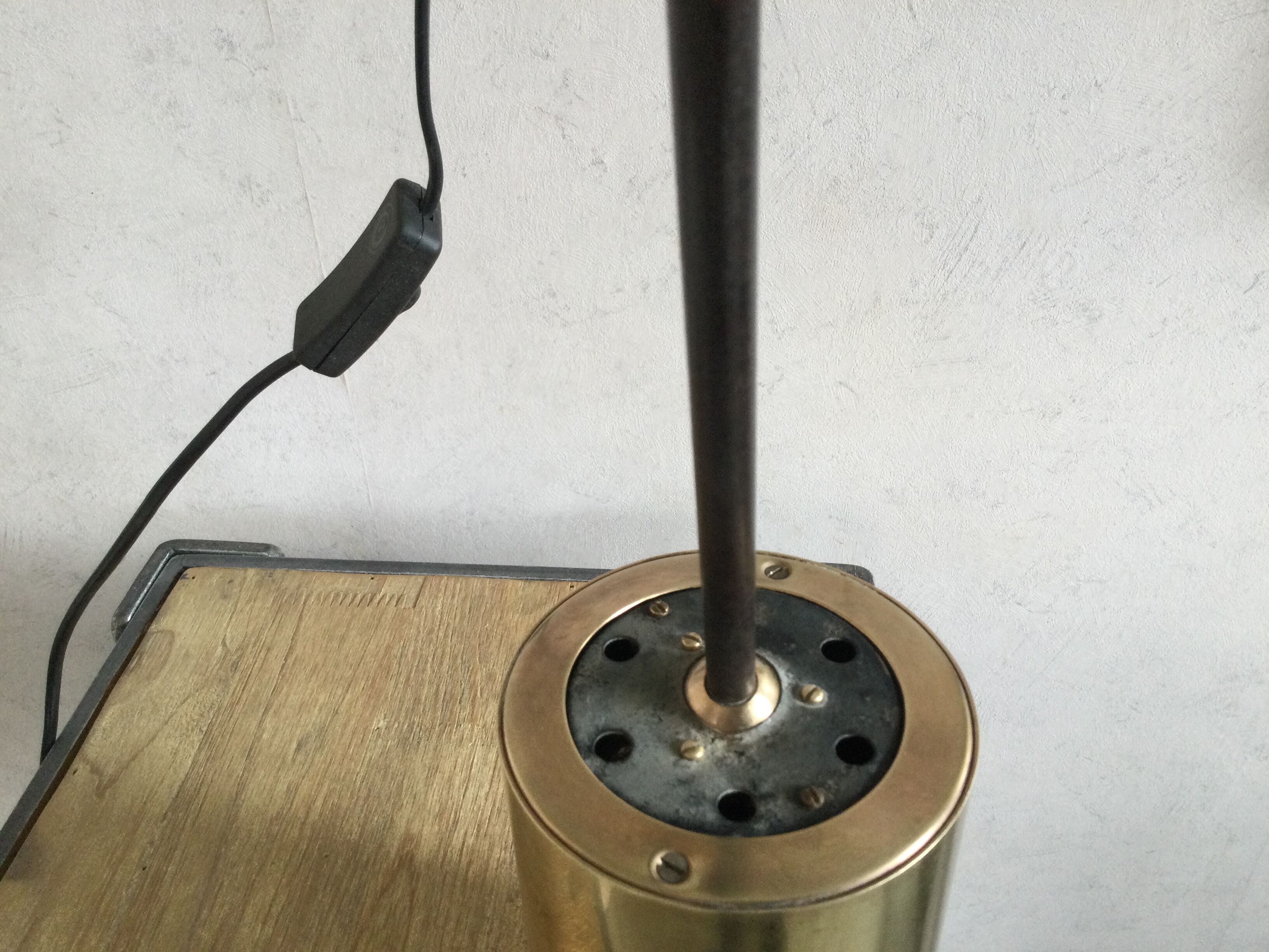 Brass pipe wall light circa 1950/60