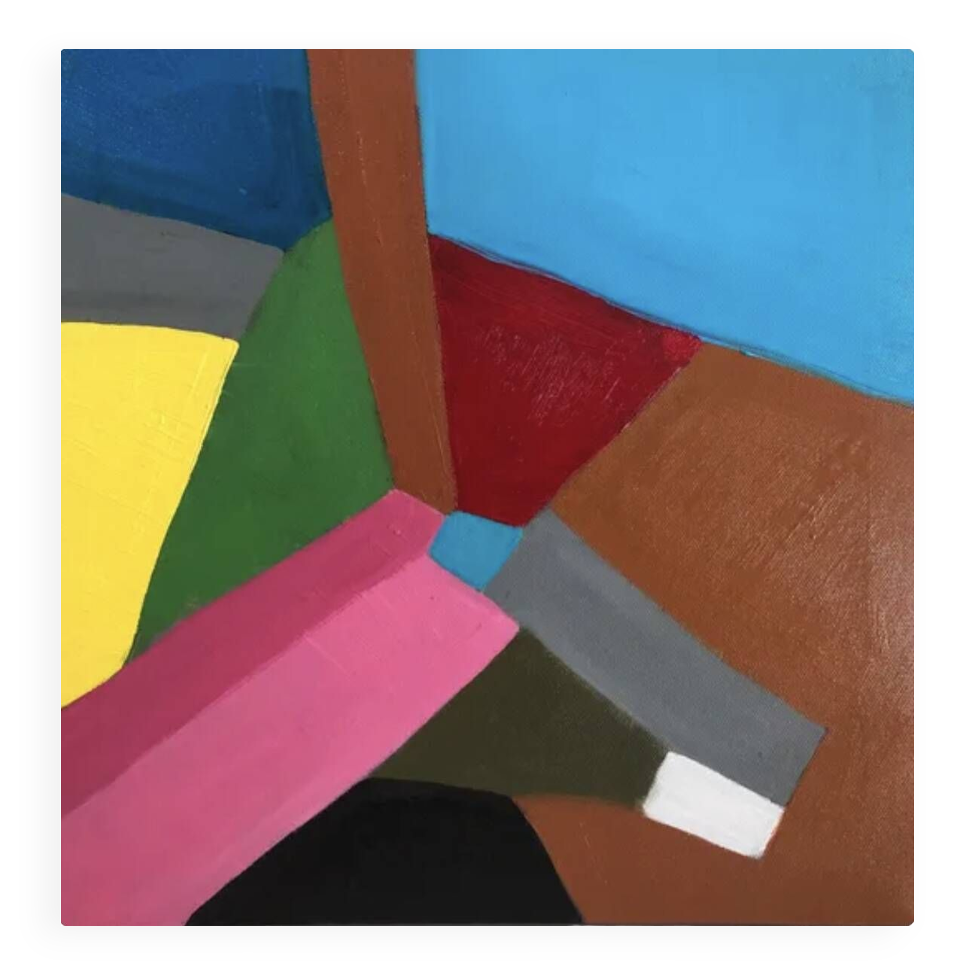 Abstract Table Oil with Knife