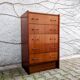 Commode placage acajou années 60