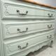 Vintage cherry wood commode refurbished
