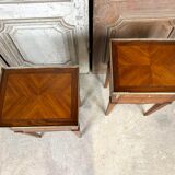 Pair of bedside tables in Louis XVI style circa 1960-70