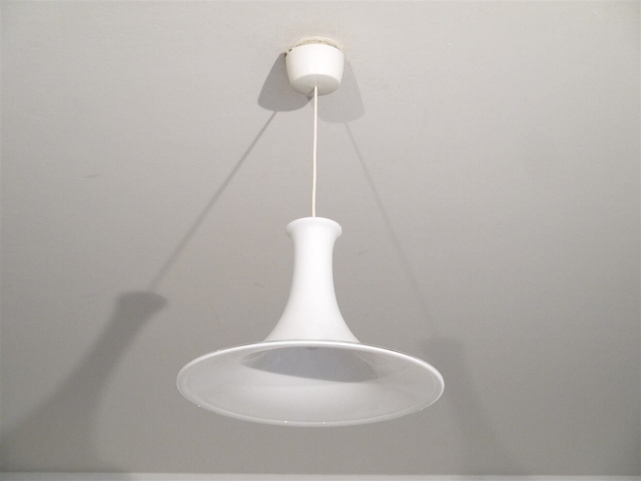 Danish glass "Mandarin" pendant lamp by Michael Bang for Holmgard