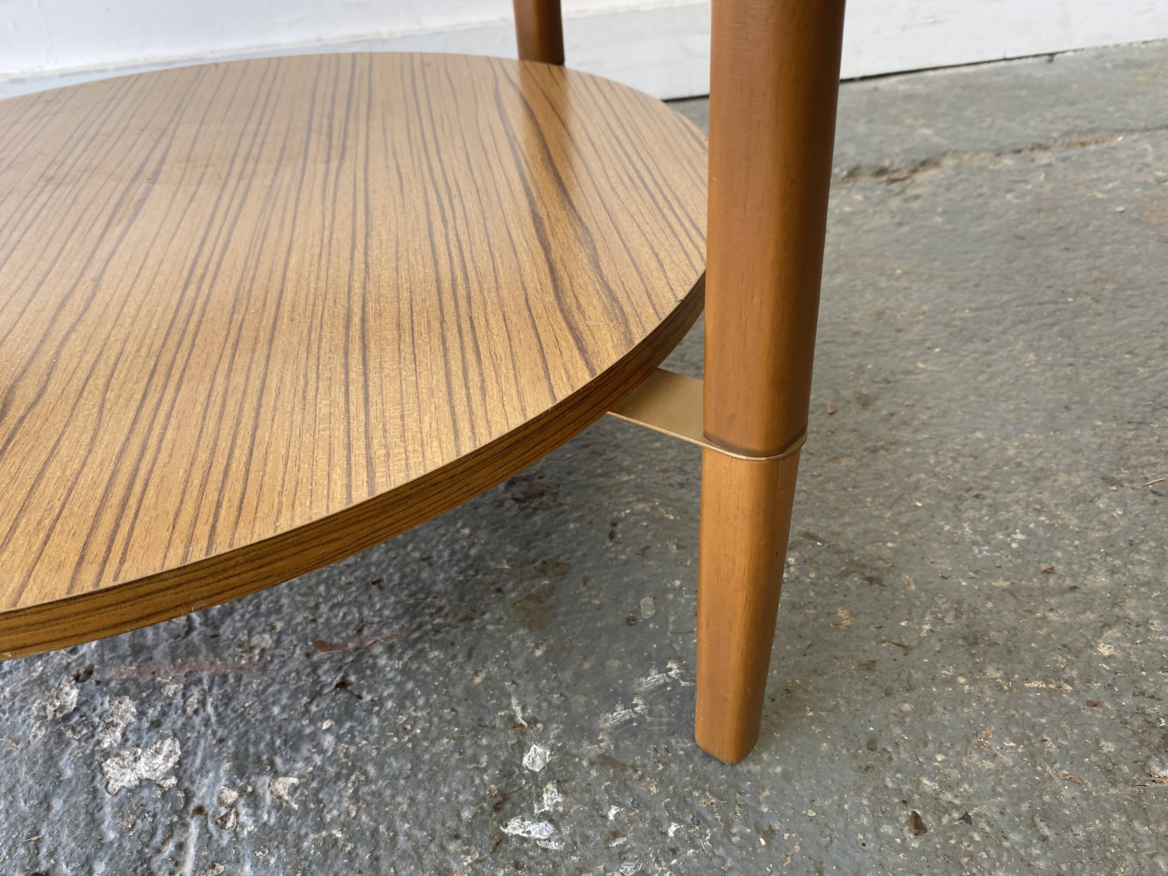 Mid-Century Modern circular coffee table by Schreiber