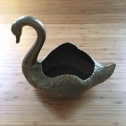 Brass swan pocket tray