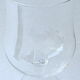 Suite of six large crystal wine tasting glasses