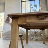 Solid oak farmhouse table 180 cm