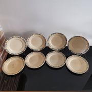 Ensemble de 8 assiettes à dessert Moulin des Loups