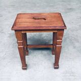 Set of Dutch Art Deco S Handle Stools, 1930s