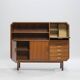 Buffet haut en teck, Italie, années 1960