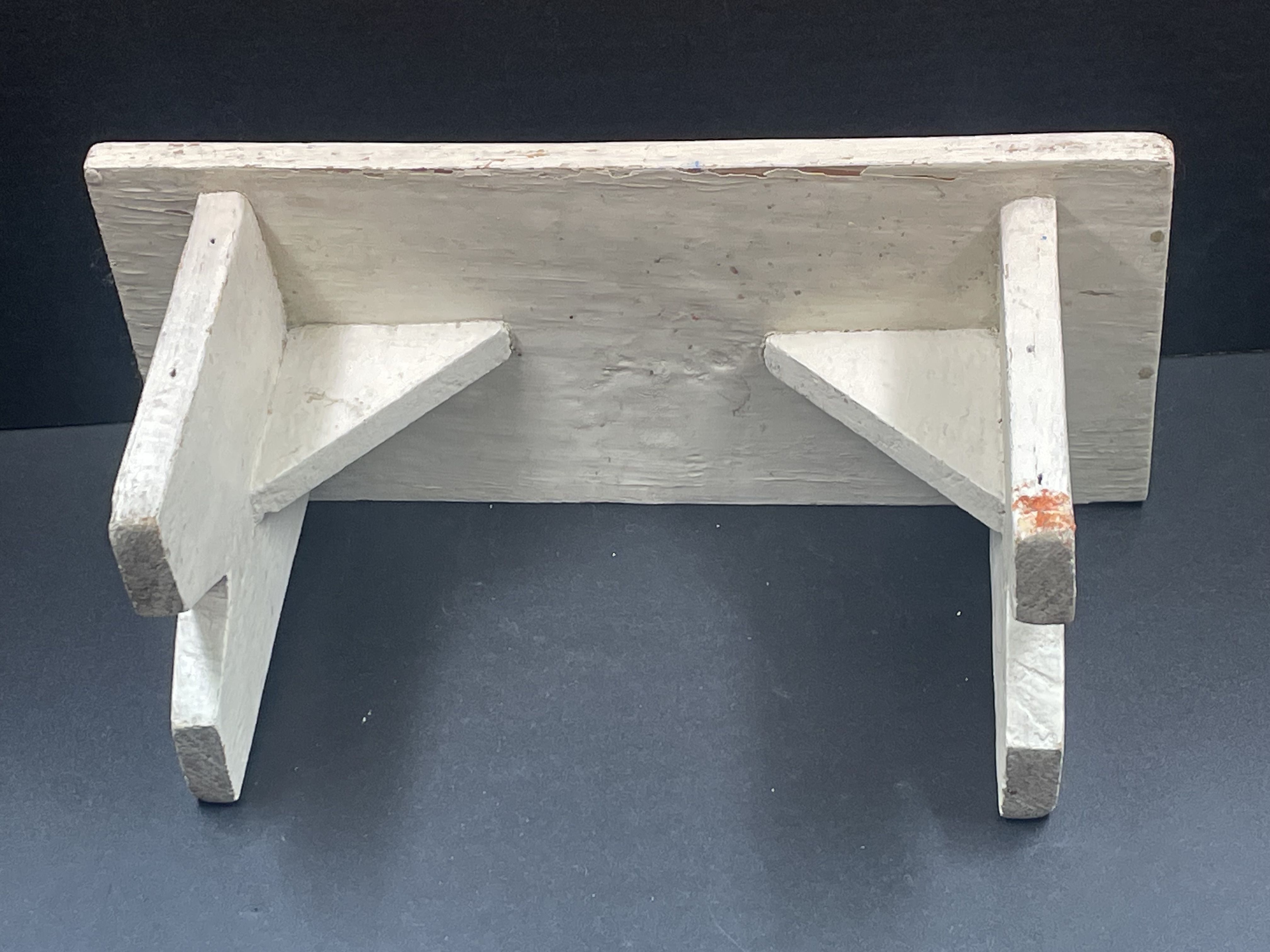 Small bench of lace maker of artisanal manufacture decoration year 70"