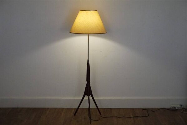 Lampadaire vintage danois en teck 1960