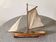 Basin sailing boat from the German brand Greiner, vintage toy.