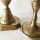 Brass candlestick duo