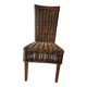 Wood and rattan chair