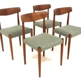 Set of 4 table chairs, Knud Faerch, Slagelse Møbelfabrik, Denmark, 196