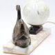 Lampe art deco cygne