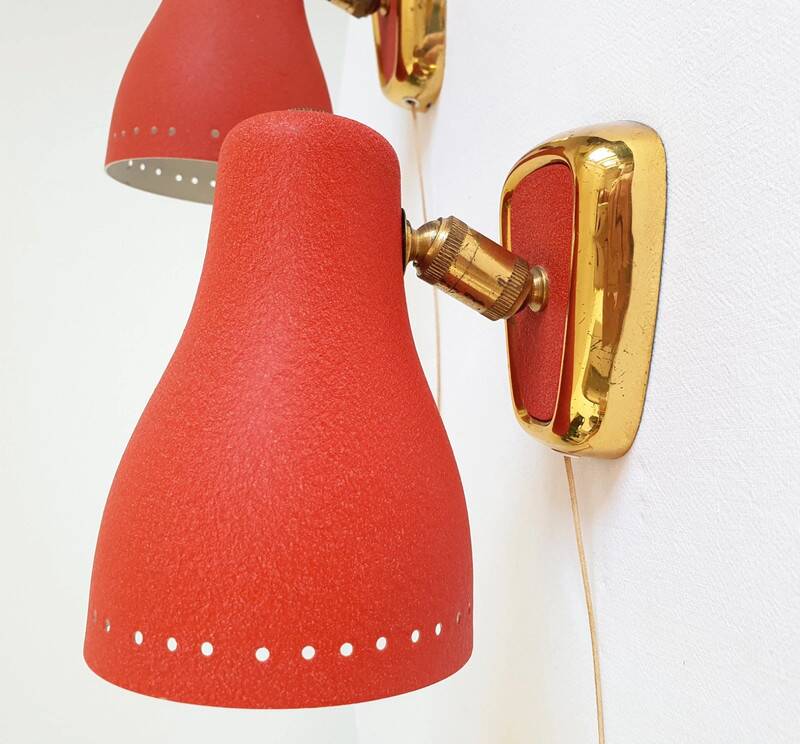 Pair of Lunel wall lights 1960