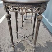 Pair of pedestal tables