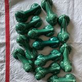 Set of twelve ceramic knife holders