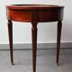 Empire style mahogany and marble side table