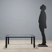 Table basse vintage Azucena Fasce Cromate design Italie 1960s-70s