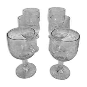 4 verres a vin ou eau