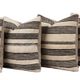 Set of 4 vintage kilim cushion covers 57x59 cm