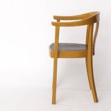 Fauteuil vintage allemand – Jaune moutarde et vert des années 1950 – Style Mid-Century