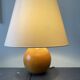 Grande lampe boule bois vintage
