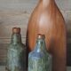 Dubois enameled stoneware bottle duo