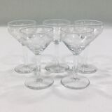 Service de verre en cristal art déco
