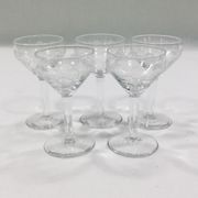Art deco crystal glass service
