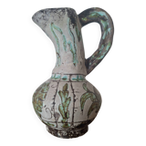 Jerome Massier Vallauris vintage vase, antique ceramic pitcher