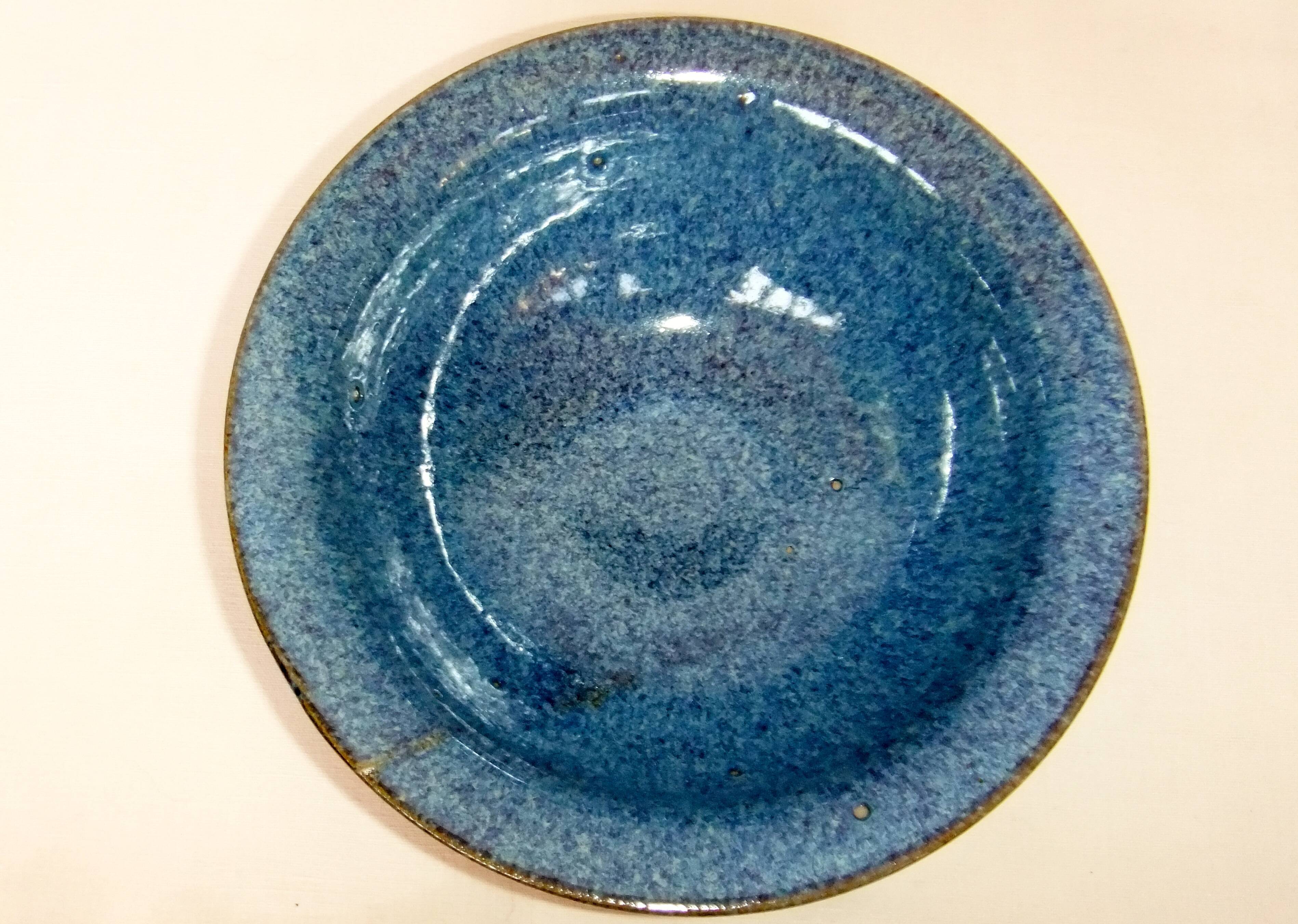 Cup jatte ceramic salad bowl shades of blue bowl flat cup