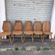 (Lot) 5 chaises vintage bois attribuées à Baumann (à restaurer)
