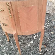 Antique Louis XVI style commode with marble top.