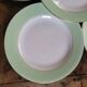 50s celadon green dinner plates