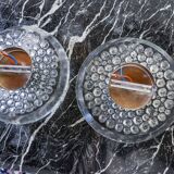 Pair of Space-age wall lights by Peill & Putzler, blown Murano glass, Germany, 1970