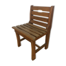 Children's wooden slatted chair