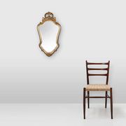 20th Century Baroque style mirror in carved and gilded wood, Belgium