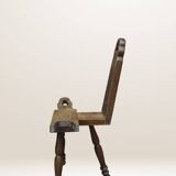 Tripod wooden farmhouse chair