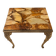 Table d’appoint vintage en marbre et finition bronze, style Louis XV