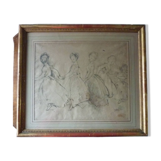 La danse, Lithographie numérotée 29/240 d’après NAUDIN