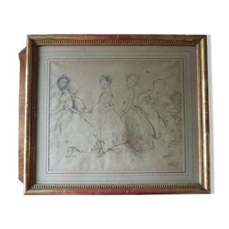 Dance, Lithograph numbered 29/240 after NAUDIN