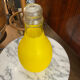 Large glass bottle lamp from the 70s